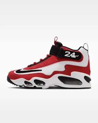 Nike Air Griffey Max 1 Men's Shoes White/Black/Varsity Red [White/Black/Varsity Red, Synthetic leather upper, Foam midsole]