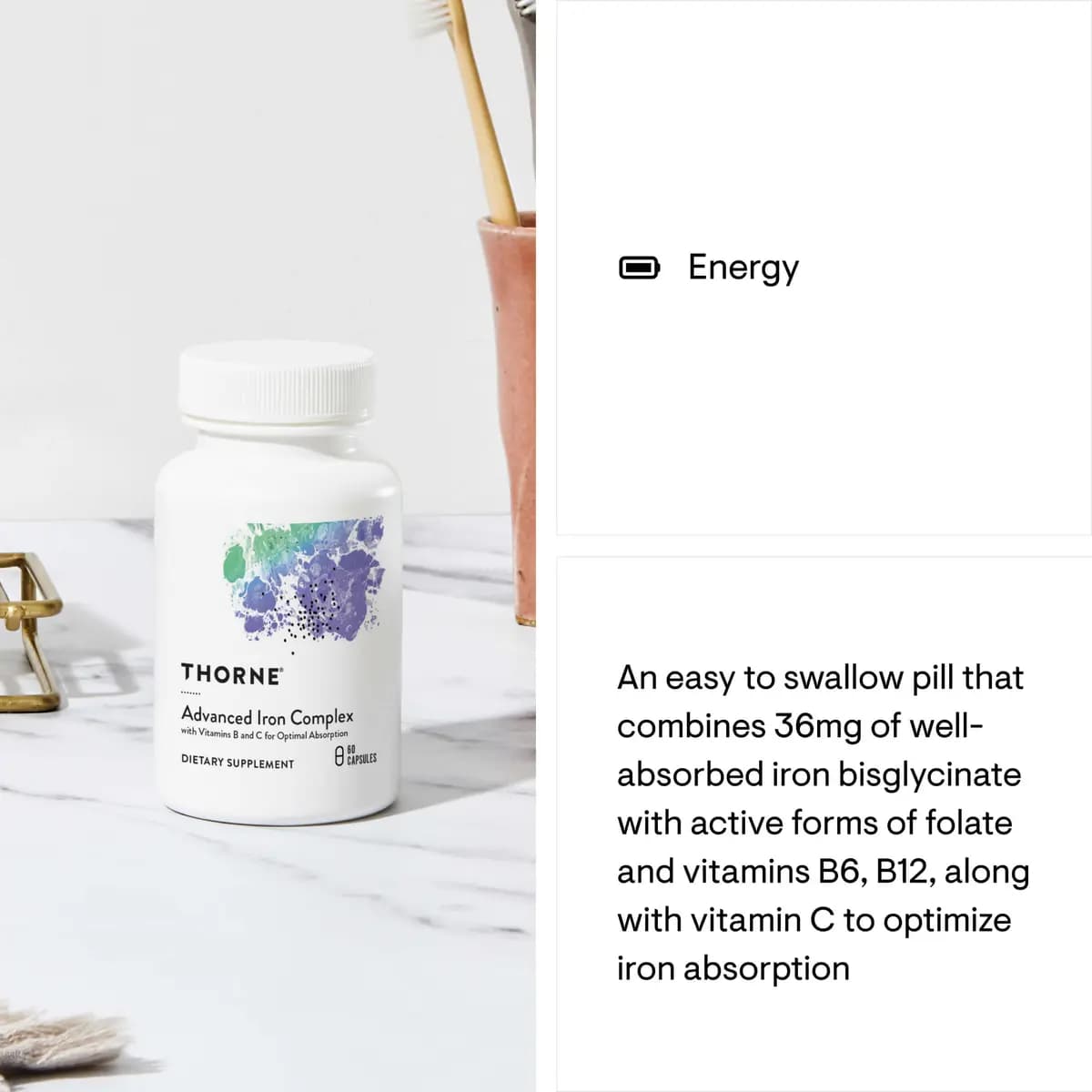 Thorne Advanced Iron Complex [1 Capsule(s), 60, 36mg]