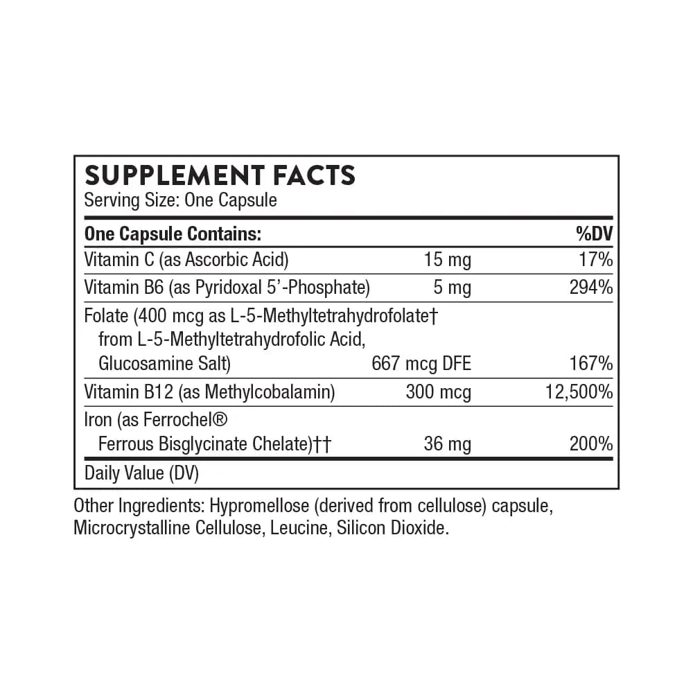 Thorne Advanced Iron Complex [1 Capsule(s), 60, 36mg]