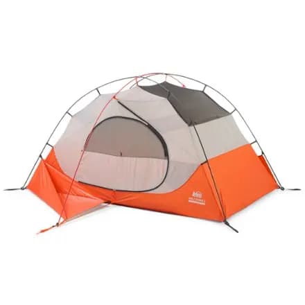 REI Co-op Half Dome 2 All-Season Tent with Footprint Orange Flare [Backpacking, 3 - 4-season, 2-person]