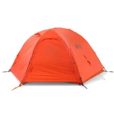 REI Co-op Half Dome 2 All-Season Tent with Footprint Orange Flare [Backpacking, 3 - 4-season, 2-person]