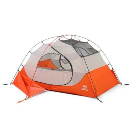 REI Co-op Half Dome 2 All-Season Tent with Footprint Orange Flare [Backpacking, 3 - 4-season, 2-person]