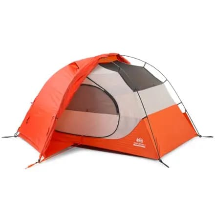 REI Co-op Half Dome 2 All-Season Tent with Footprint Orange Flare [Backpacking, 3 - 4-season, 2-person]
