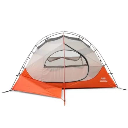 REI Co-op Half Dome 2 All-Season Tent with Footprint Orange Flare [Backpacking, 3 - 4-season, 2-person]