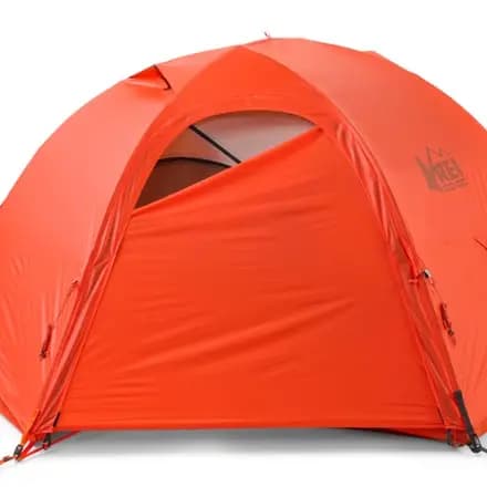 REI Co-op Half Dome 2 All-Season Tent with Footprint Orange Flare [Backpacking, 3 - 4-season, 2-person]