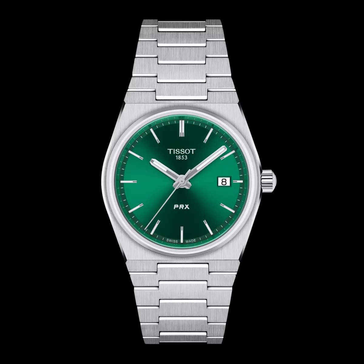 Tissot PRX 35mm Green [35.00 mm, Quartz three hands, 100 m]