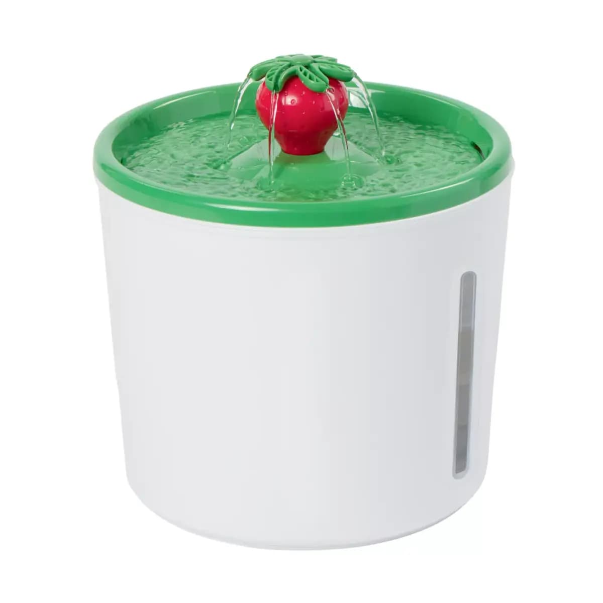 Whisker City® Strawberry Cat Water Fountain, Includes Replaceable Filter Cartridge, Holds 150 FL OZ [Brand WhiskerCityÂ®, Includes 1 Fountain, 1 AC Adapter, 1 Filter Cartr, Intende