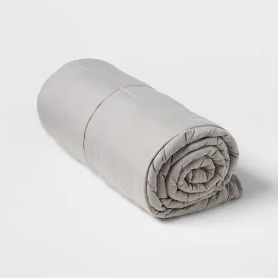 50"x70" 12lbs Weighted Blanket Gray - Room Essentials™ [50 Inches (L), 70 Inches (W), 12.3 Pounds, 1]