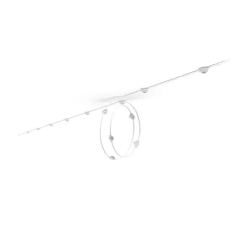 Philips Hue Festavia permanent outdoor lights 150 ft white string [046677607647, White, Plastic]
