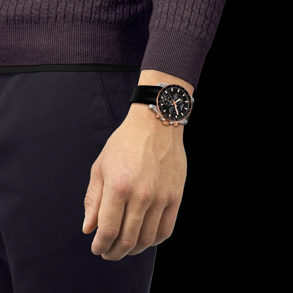 Tissot Supersport Chrono 42mm Black [42.00 mm, Quartz chronograph PowerDrive, 100 m]