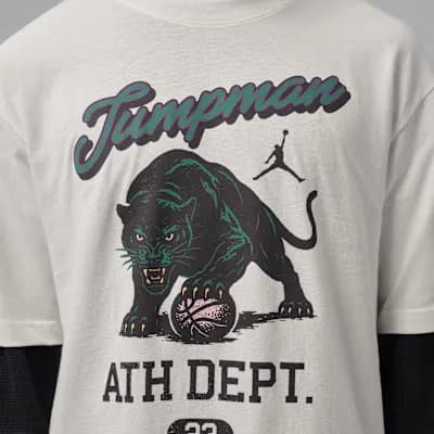 Jordan Brooklyn Men's T-Shirt Sail [Sail, Ribbed collar, 100% cotton]