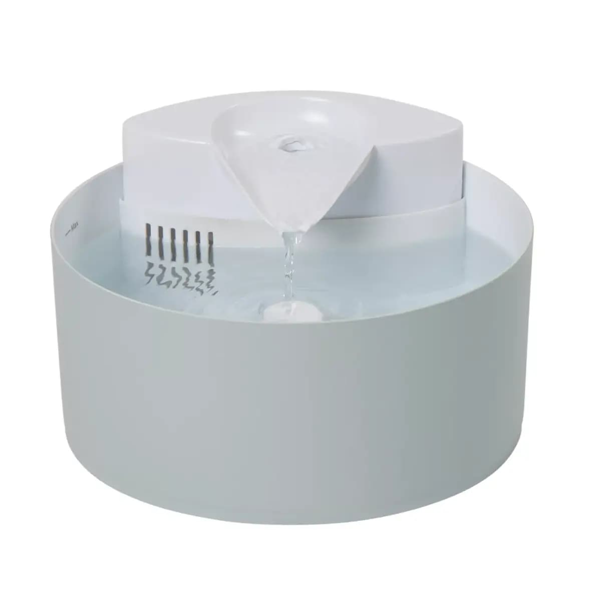 Whisker City® Free Fall Cat Fountain, Includes Replaceable Filter Cartridge, White, 50 FL OZ, 150 FL [Includes 1 Fountain, 1 AC Adapter, 1 Filter Cartr, Intended Pet(s) Cats, Color