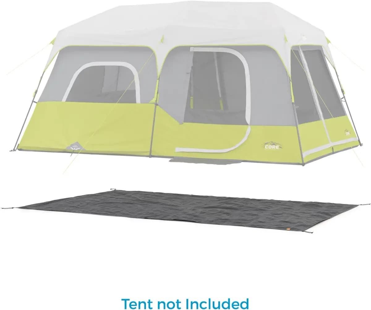 CORE CORE Equipment 9 Person Instant Tent Footprint [Fixed, Yes, Camping Essentials]