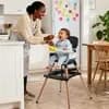 Kinder King 7 in 1 Baby High Chair Convert to Wooden Feeding Chair Removable Tray 5-Point Harness Gray [Dimensions (Overall) 53 inches (H) x 41 inches (W) x 35 inche, Weight 13.8 p