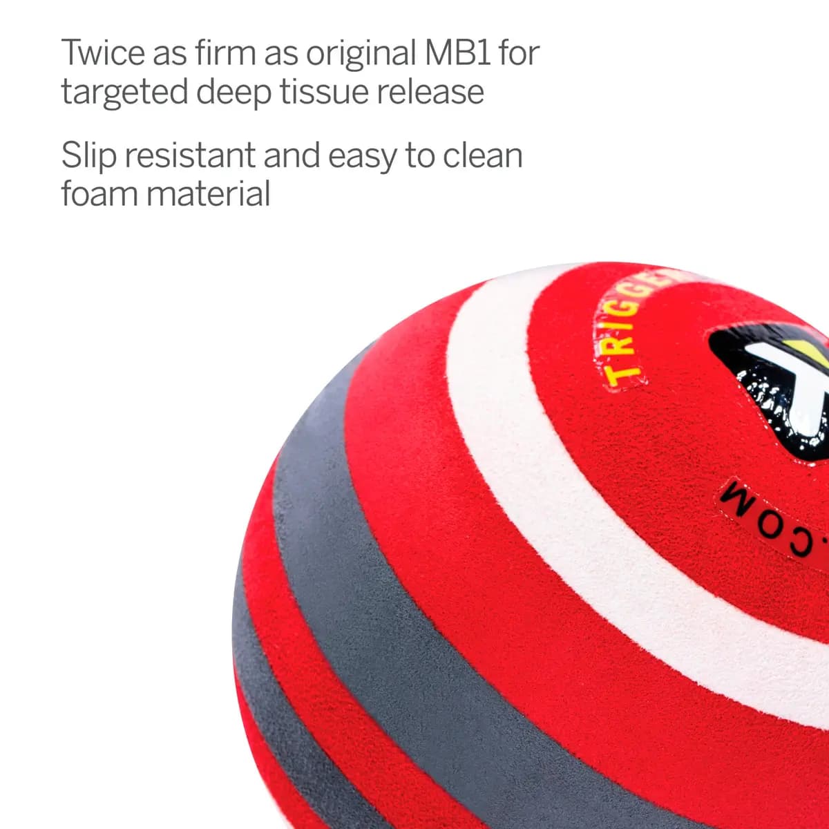 TriggerPoint MBX Massage Ball [6.5 x 2.75 x 4.25 in, 75% EVA, 1 year warranty]