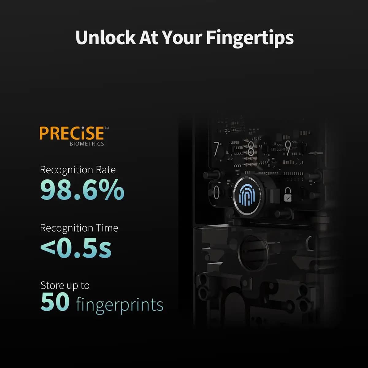 Aqara Smart Lock U100 Silver [3.87 pounds/1.76KG, IP65 (keypad), Bluetooth 5.0 and ZigBee 3.0, NFC]