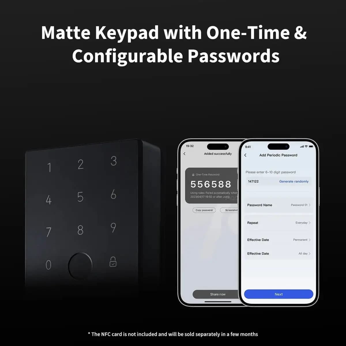 Aqara Smart Lock U100 Silver [3.87 pounds/1.76KG, IP65 (keypad), Bluetooth 5.0 and ZigBee 3.0, NFC]