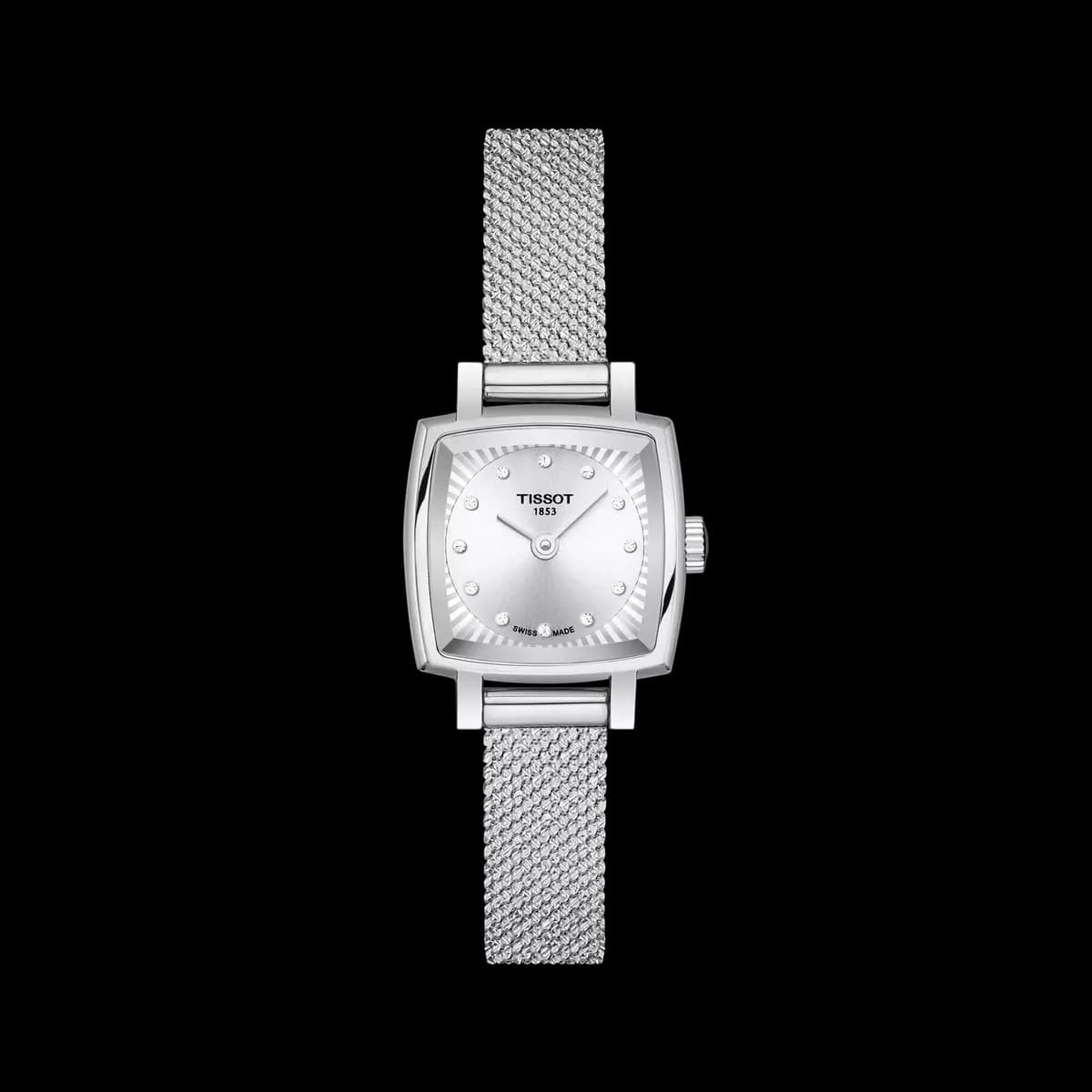 Tissot Lovely Square 20x20mm Silver [20.00 mm, Quartz two hands, 30 m]
