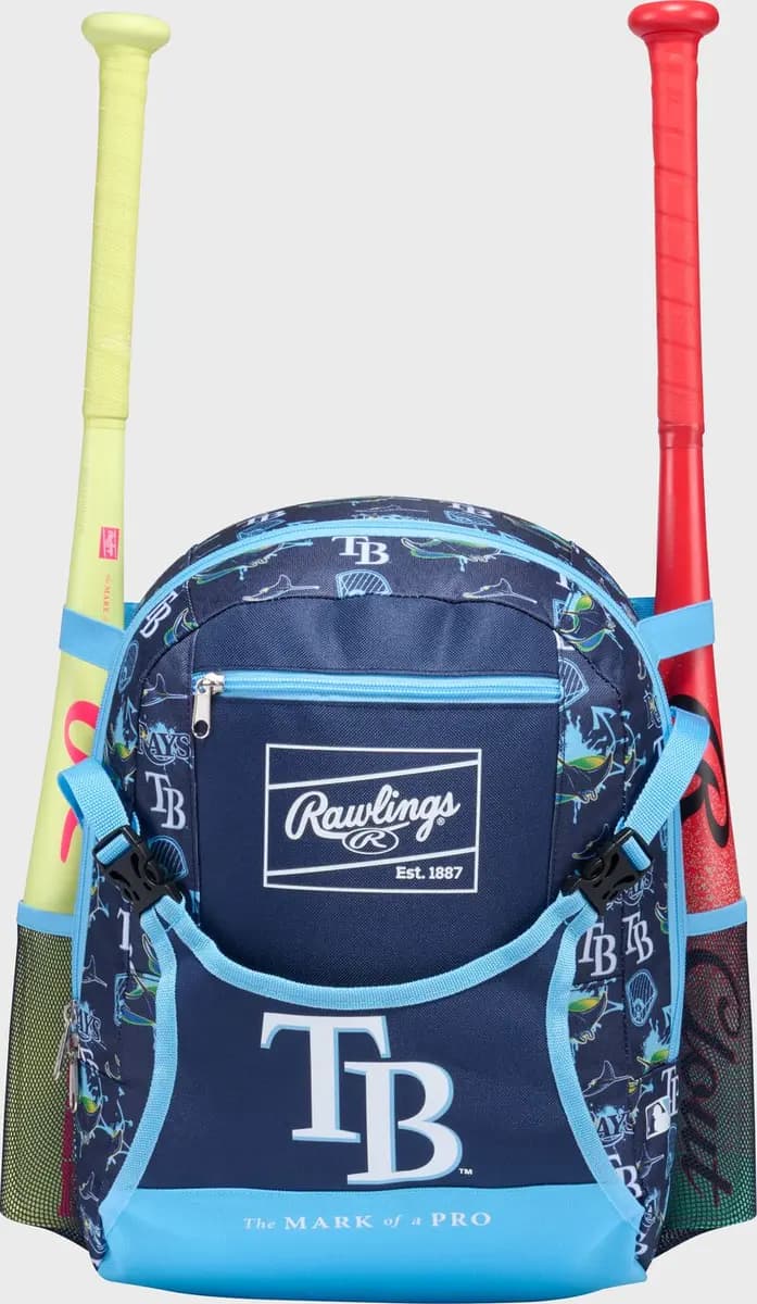 Rawlings Rawlings MLB Team MLB T-Ball Backpack, All 30 Teams [BKPKTBMLB, Reinforced Materials For Added Stucture & Durability, Large Main Compartment for Gameday Items,]