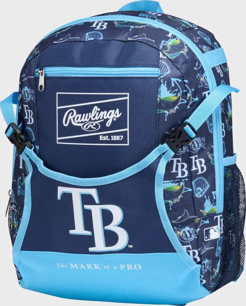 Rawlings Rawlings MLB Team MLB T-Ball Backpack, All 30 Teams [BKPKTBMLB, Reinforced Materials For Added Stucture & Durability, Large Main Compartment for Gameday Items,]