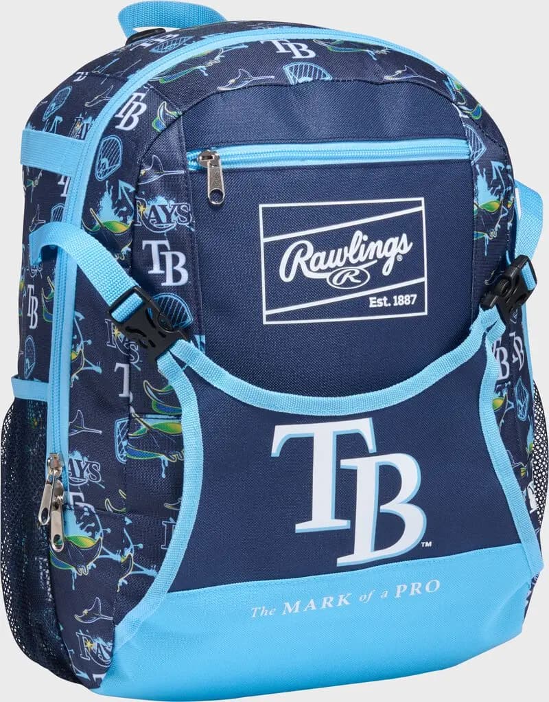 Rawlings Rawlings MLB Team MLB T-Ball Backpack, All 30 Teams [BKPKTBMLB, Reinforced Materials For Added Stucture & Durability, Large Main Compartment for Gameday Items,]
