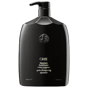 Oribe Signature Gentle Daily Conditioner for Hydration & Detangling 33.8 oz/ 1000 mL [Fine, Medium, and Thick, 33.8 oz/ 1000 mL, Macadamia Nut Seed Oil]