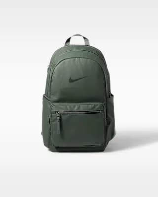 Nike Heritage Eugene 2.0 Winterized Backpack (20L) Camo Green/Camo Green/Black Spruce [Camo Green/Camo Green/Black Spruce, Hardware ring adds utility., 18" H x 11" W x 6" D]