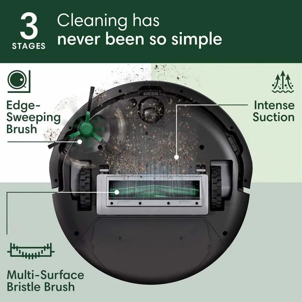 iRobot Roomba 105 Vac Robot + AutoEmpty Dock [13.23 (L) x 13.19 (W) x 4.09 (H), 6.24, LFP type Li-ion]