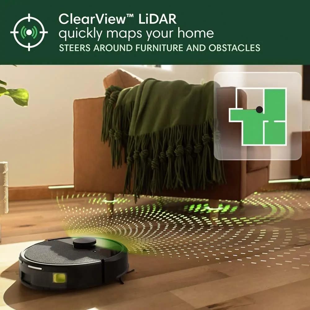 iRobot Roomba 105 Vac Robot + AutoEmpty Dock [13.23 (L) x 13.19 (W) x 4.09 (H), 6.24, LFP type Li-ion]
