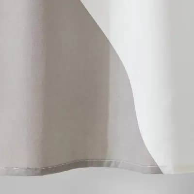 Room Essentials Fabric Colorblock Shower Curtain Tan - Room Essentialsâ„¢ [80% Recycled Polyester, 1.4 Pounds, 72 Inches (H) x 72 Inches (W)]