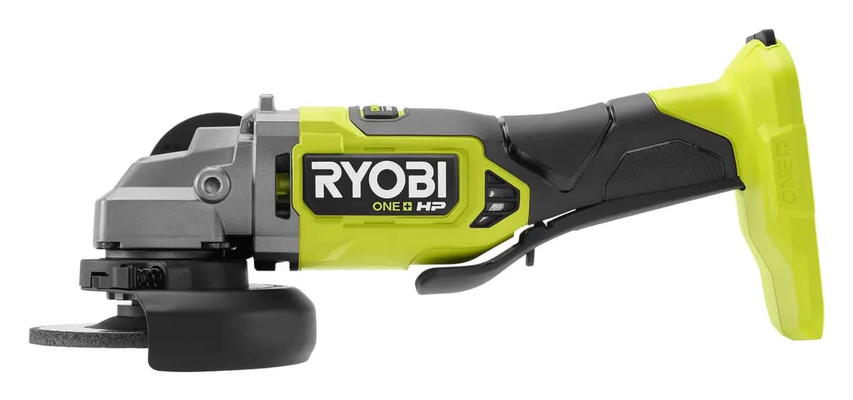 RYOBI 18V ONE+ HP Brushless 4-1/2" Angle Grinder/Cut-Off Tool Kit [RPM 9,000, Weight 3.83 lbs., Wheel Size 4-1/2"]