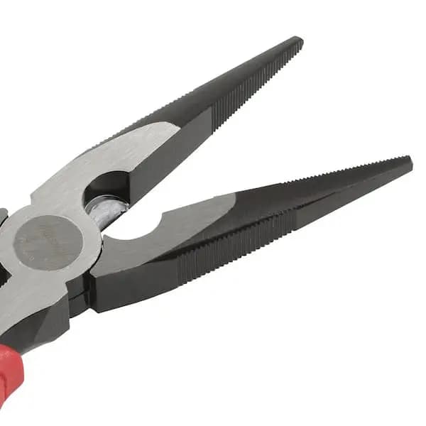 Milwaukee 8 in. Long Needle Nose Pliers, 48-22-6101 [Electrical Tools Features: No Additional Features, Features: Comfort Grip, Hand Tool Type: Long Nose Pliers]