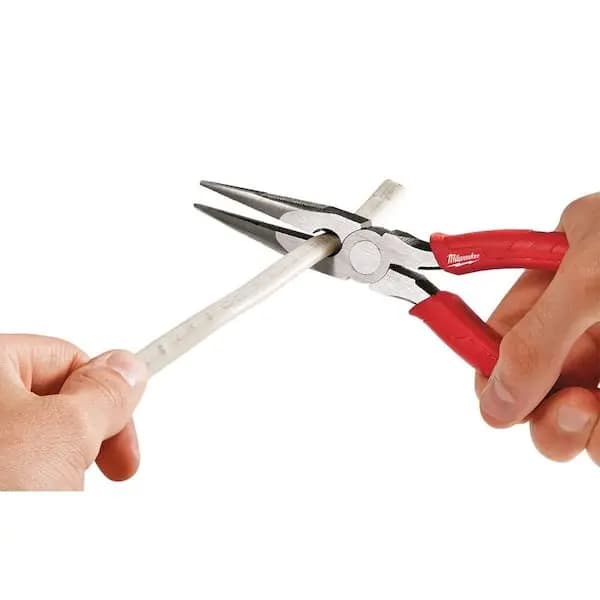Milwaukee 8 in. Long Needle Nose Pliers, 48-22-6101 [Electrical Tools Features: No Additional Features, Features: Comfort Grip, Hand Tool Type: Long Nose Pliers]
