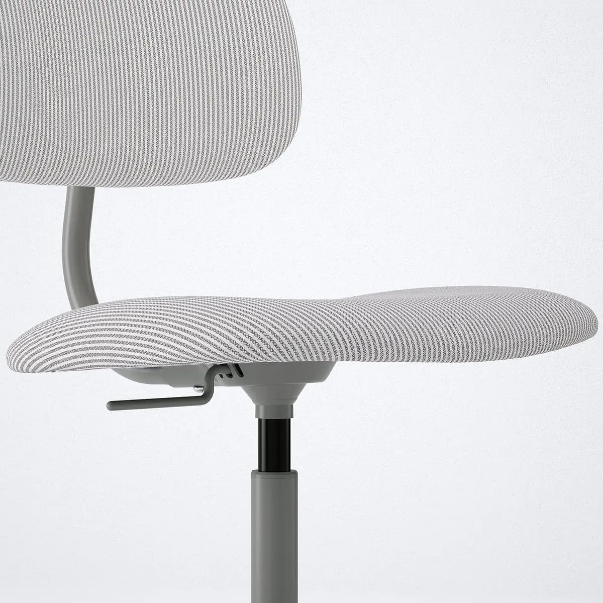 IKEA BLECKBERGET Swivel chair, Klovsta white/gray [Width 26 3/4 ", Depth 26 3/4 ", Tested for 276 lb]