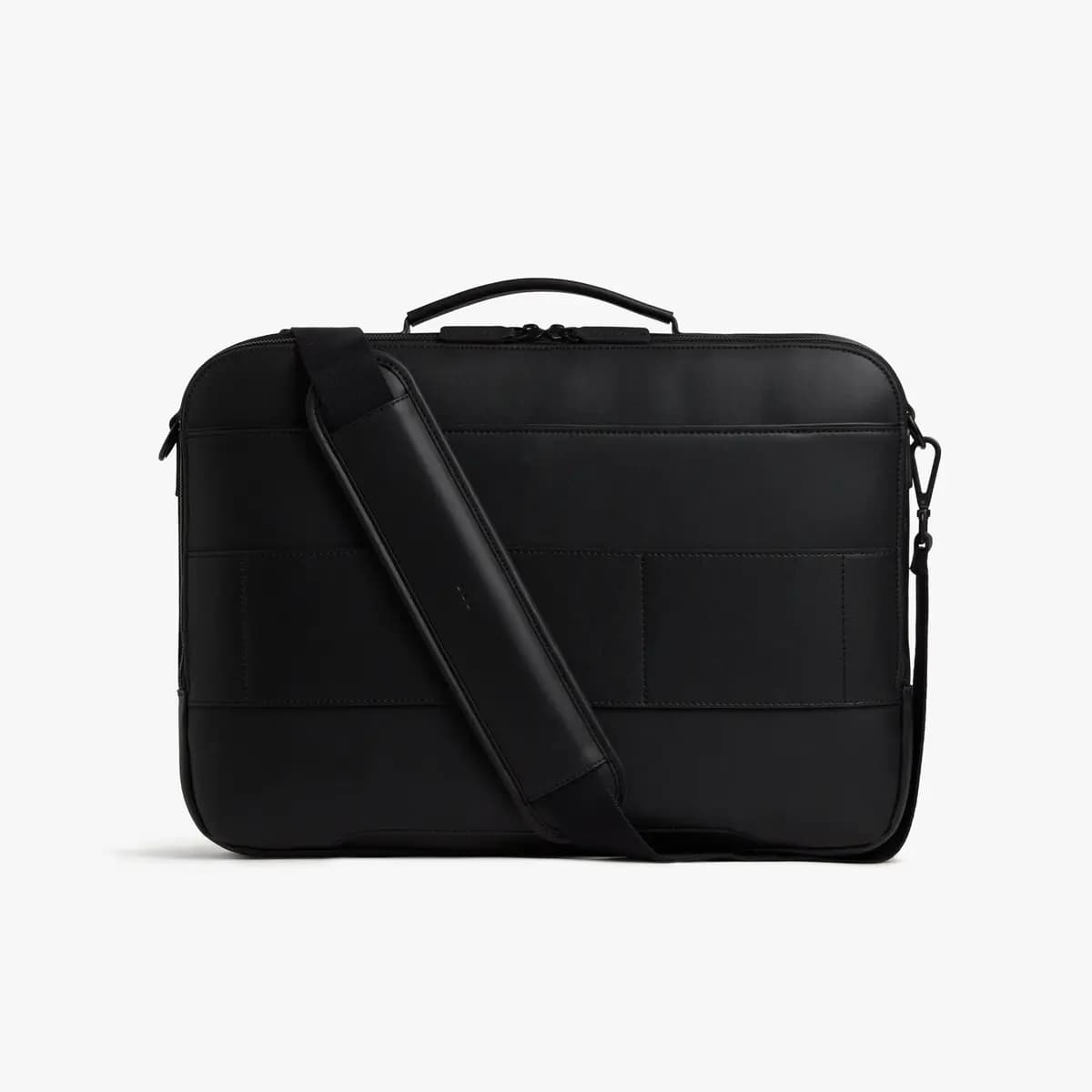 Monos Metro Briefcase Carbon Black (Vegan Leather) [2.85 lb / 1.29 kg, 8.5 L, Height]