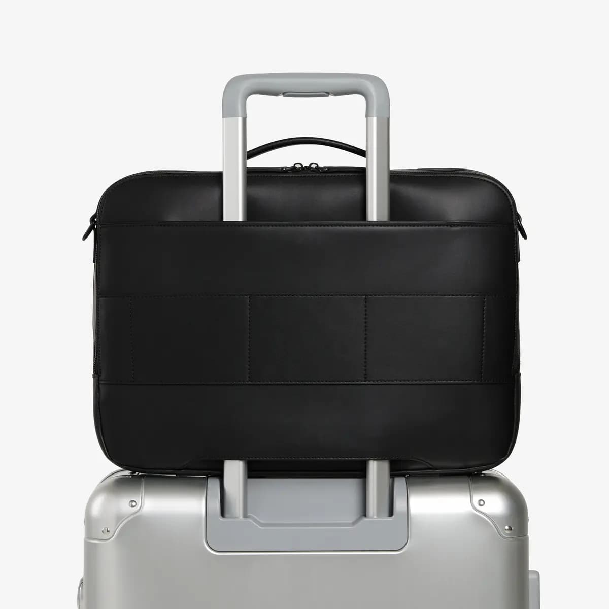 Monos Metro Briefcase Carbon Black (Vegan Leather) [2.85 lb / 1.29 kg, 8.5 L, Height]