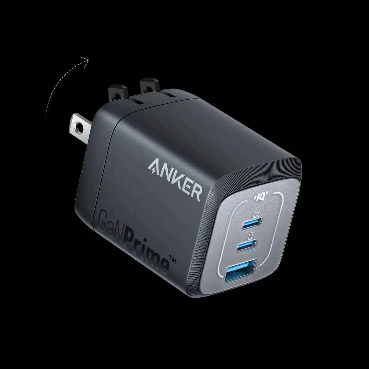 Anker Prime 67W GaN Wall Charger (3 Ports) [67W, 100V-240V~50/60Hz 1.8A, USB-C 1 + USB-C 2: 65W Max]