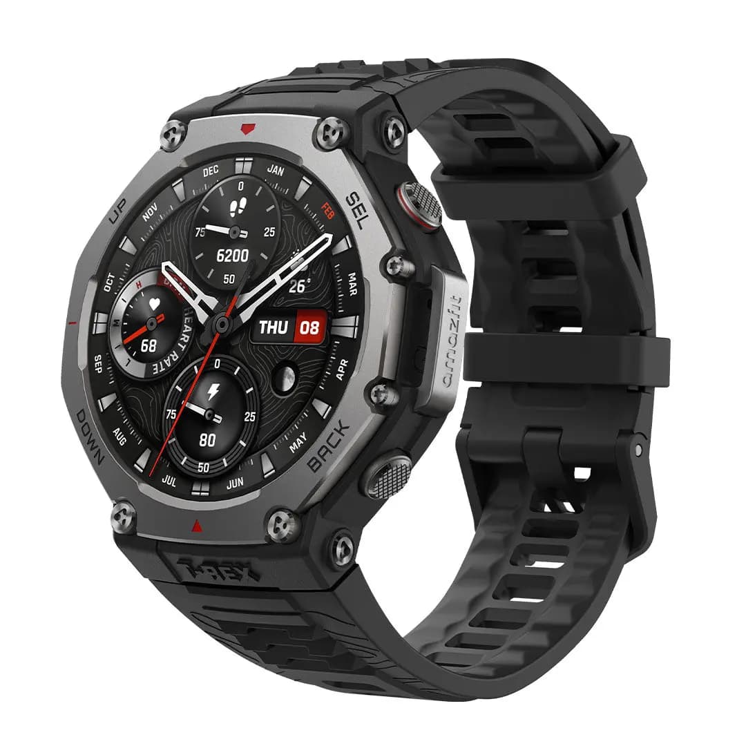 Amazfit T-Rex 3 Rugged GPS Onyx [48.5x48.5x13.75mm, 1.5", 10 ATM]