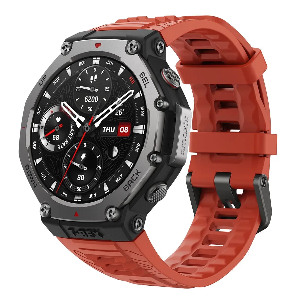 Amazfit T-Rex 3 Rugged GPS Onyx [48.5x48.5x13.75mm, 1.5", 10 ATM]