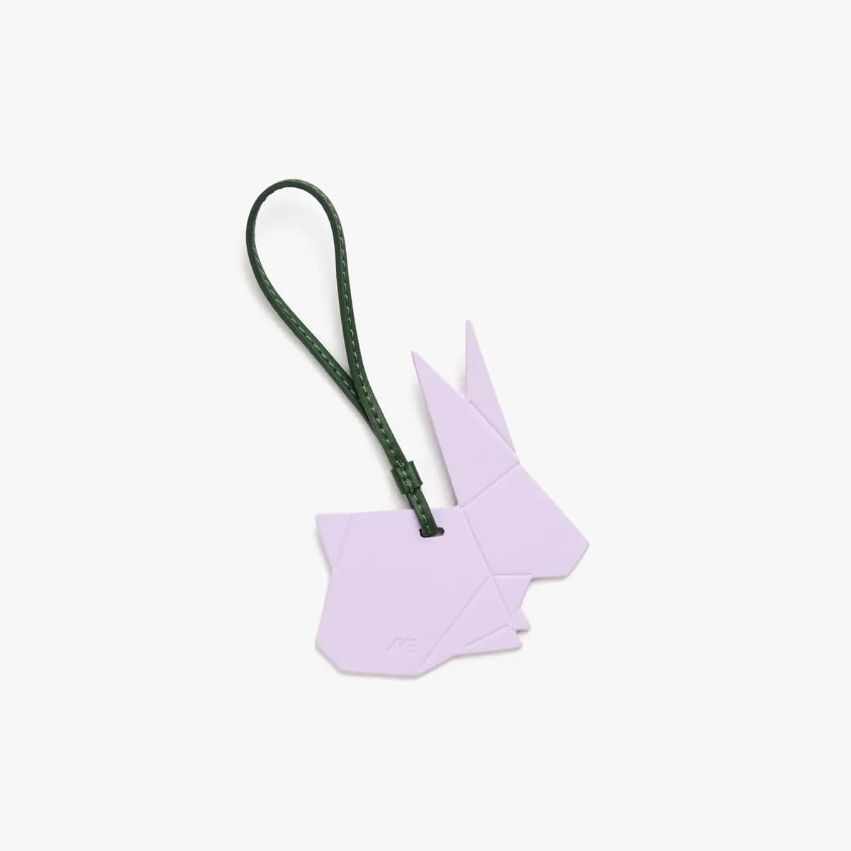 Monos Origami Rabbit Charm Purple Icing [Loops easily onto your bag strap, 0.09" / 0.25 cm, 5.3" / 13.5 cm]