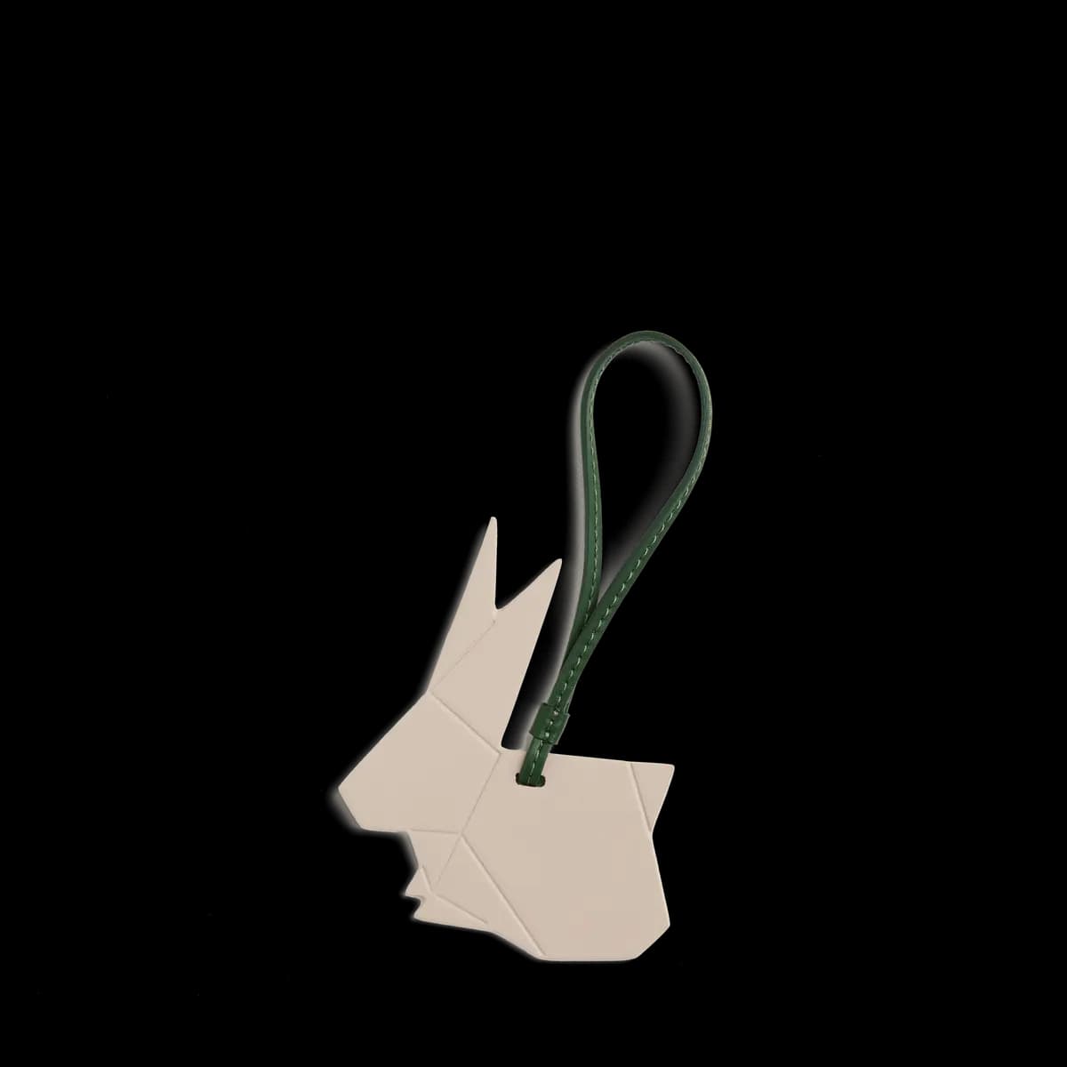 Monos Origami Rabbit Charm Purple Icing [Loops easily onto your bag strap, 0.09" / 0.25 cm, 5.3" / 13.5 cm]