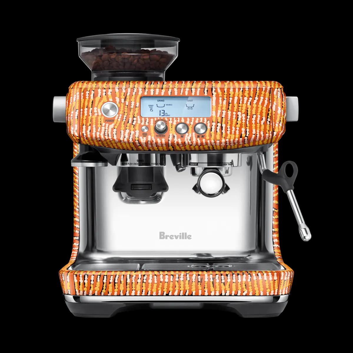 Breville the Barista Pro™ [Dosing Funnel™ Attachment; Single & Dual Wall (1 & 2 Cup); Filter Baskets; The Razor™ Precision Dose Trimming Tool; 480 ml Stainless Steel Milk Jug; Clea