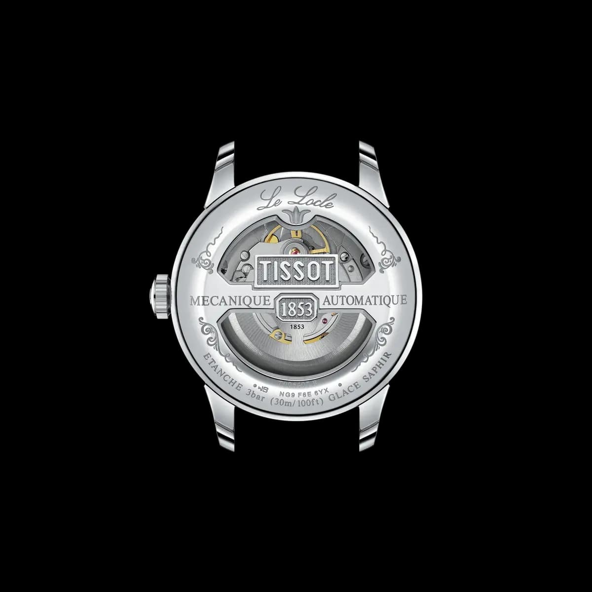 Tissot Le Locle 39.3mm Black [39.30 mm, Swiss automatic, 30 m]