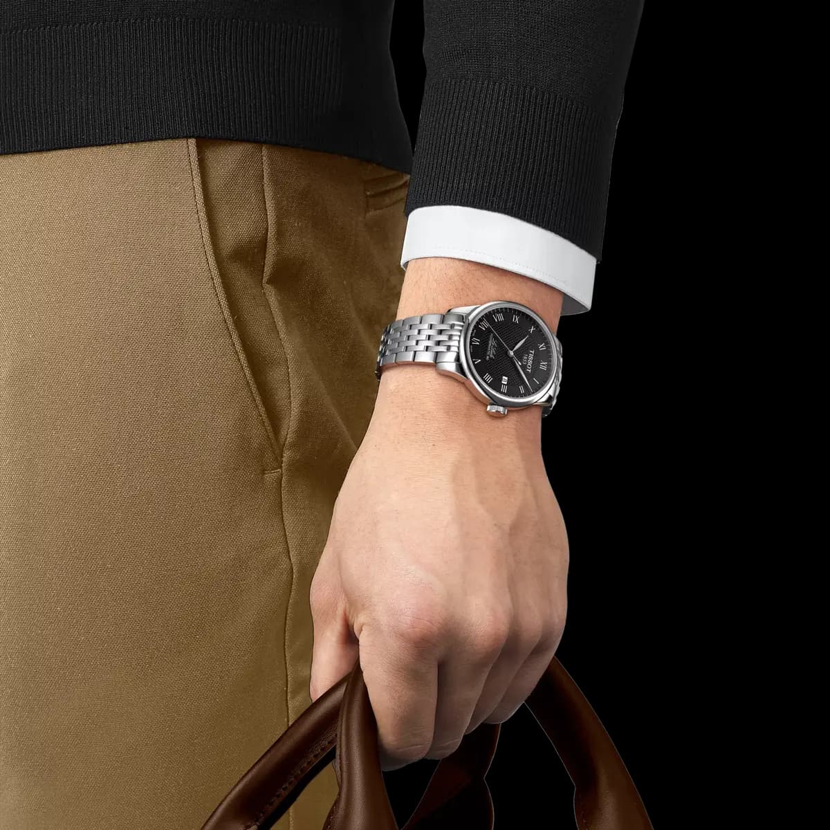 Tissot Le Locle 39.3mm Black [39.30 mm, Swiss automatic, 30 m]
