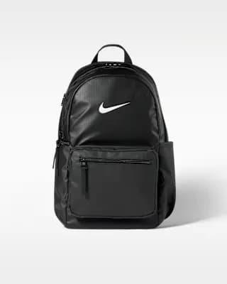 Nike Heritage Eugene 2.0 Winterized Backpack (20L) Black/Black/White [Body: 100% polyester. Lining: 100% polyester., Spot clean, ONE SIZE]