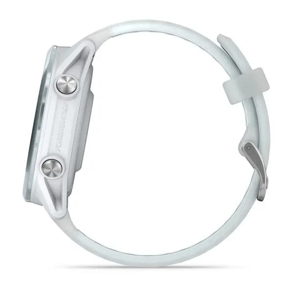 Garmin Forerunner 570 42mm Cloud Blue Aluminum with Translucent Whitestone/Cloud Blue Band [AMOLED (optional always-on mode), 5 ATM, 1.2" (30.4 mm) diameter]