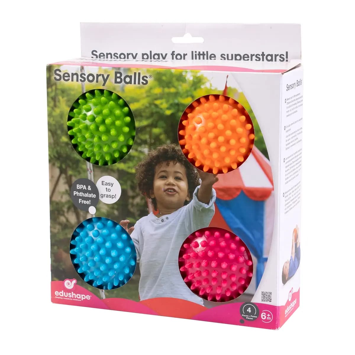 EduShape Sensory Balls - Set of 4 [4 pieces, 6 months, China]