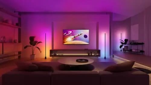 Philips Hue Play large gradient floor lamp [Ambient temperature range +14 to +104 °F, Nominal lifetime 25,000, Number of switch cycles 20,000]