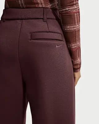 Nike Pregame Fleece Women's Loose Mid-Rise Trousers Mystic Dates/Mystic Dates [50% modal/50% polyester., Machine wash, XS (0–2)-XXL (20–22)]