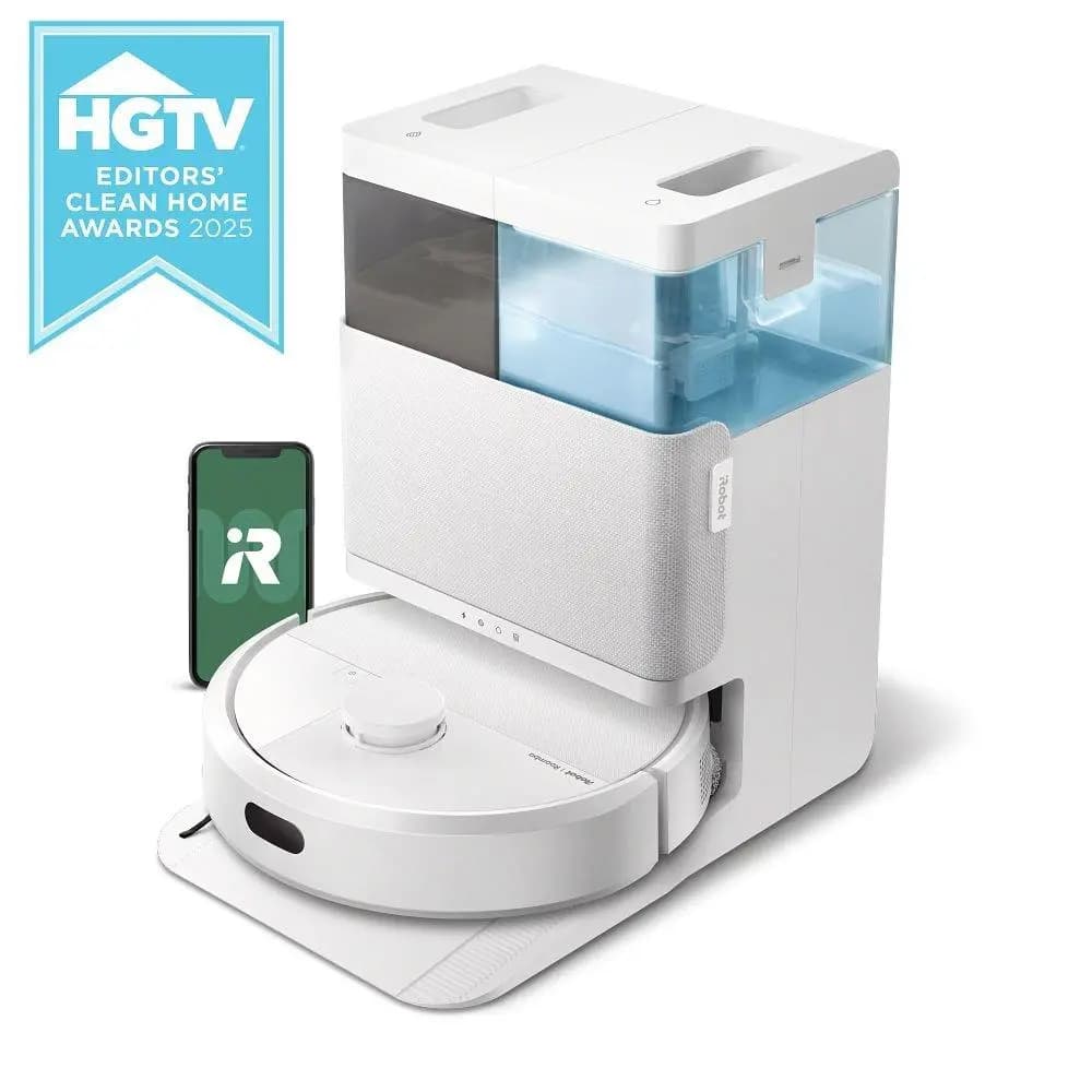 iRobot Roomba Plus 405 Combo robot + AutoWash dock White [14.1 x 13.8 x 4.2, 9.06, Lithium-ion]